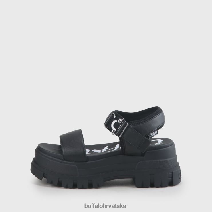 crno Buffalo jojo plato sandale veganske |sandale TDD6T753